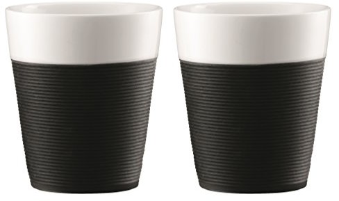 Bodum Bistro 2-częściowy zestaw kubki z silikonowy pasek do zegarka (można go myć w zmywarkach) 11582-01