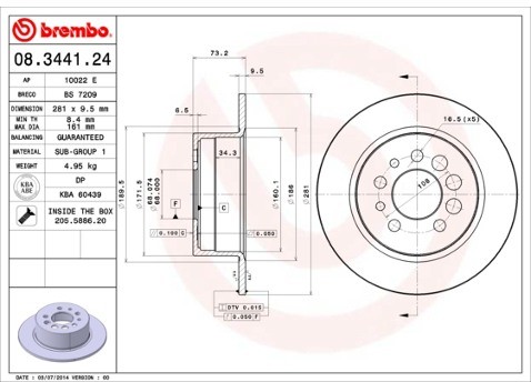 BREMBO 08.3441.24