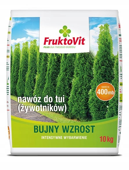 Fruktovit nawóz do Tui, Żywotników gran. 10 kg
