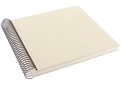 Goldbuch Linum album na zdjęcia zbindowany spiralą, 20 x 20 cm, 40 stron przekładanym pergaminem, beżowy, 20 x 20 cm 12 931