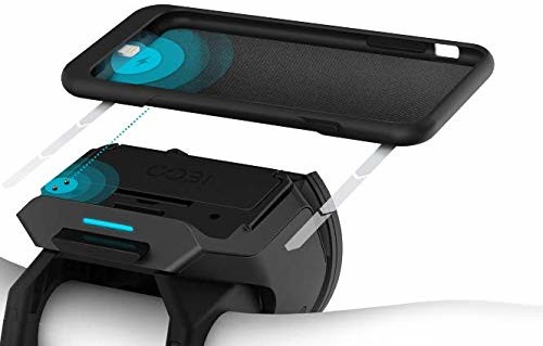 COBI.bike Mount Case z osłoną przeciwdeszczową na iPhone, czarny