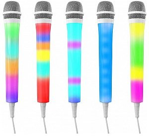 Fenton FENTON Mikrofon karaoke z oświetleniem LED RGB RGB KMD55W biały 130.142
