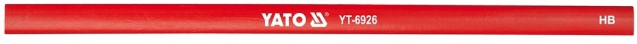 YATO Ołówek stolarski czerwony hb 144 szt YT-6926 YT-6926