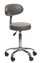 Beauty System Taboret kosmetyczny z opar. BD-9934 szary