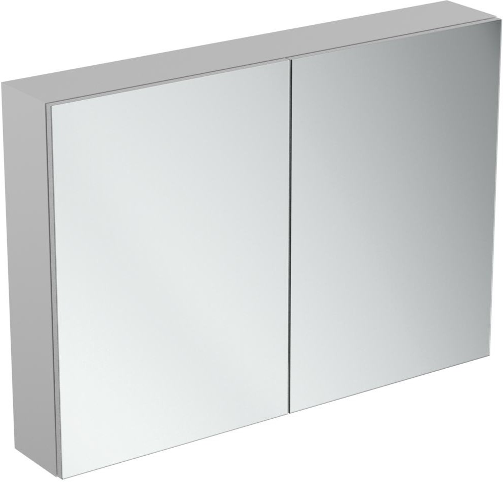 Ideal Standard Mirror+light Szafka z lustrem ścienna 100x70 cm efekt aluminium T3498AL