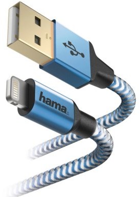 HAMA Kabel micro USB Reflected Lightning 1.5M Niebieski 1.5M (S5URHT-454 S5URHW-514)