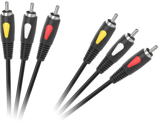 CABLETECH KPO4002-3.0 Kabel 3RCA-3RCA 3.0m Eco-Line LEC-KPO4002-3.0