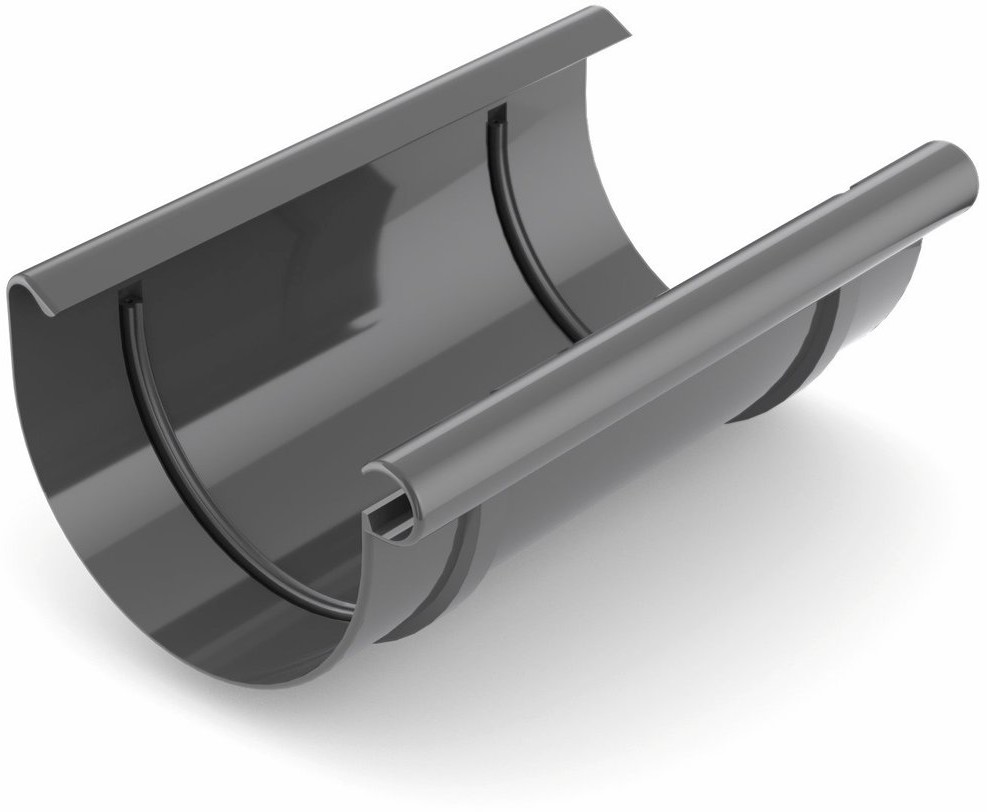 Cellfast Złączka rynnowa 125 mm PVC grafit