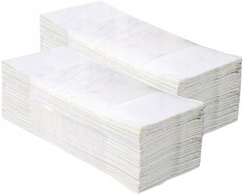 Ręcznik papierowy 160 składek 2 warstwy biały
