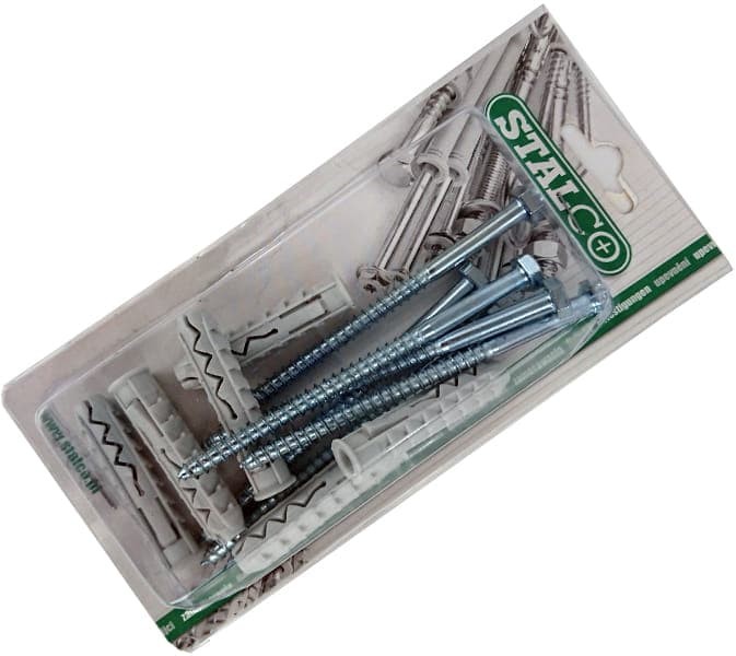 STALCO Kołki rozporowe z wkrętem na klucz 10x100 mm 6 szt) BK-10/6 100