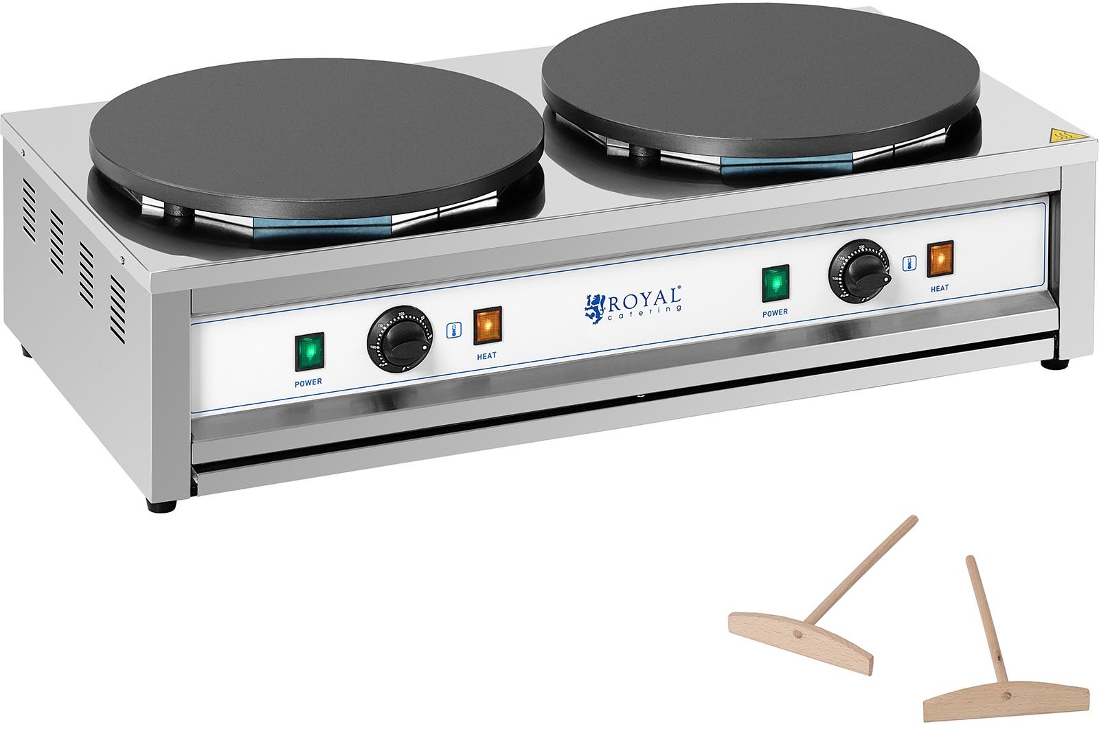 Royal Catering Naleśnikarka - 2 płyty grzewcze - 2 x 400 mm - 2 x 3000 W RC-CMD01 RC-CMD01