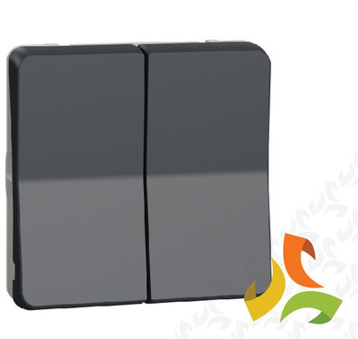 Schneider Electric MUREVA STYL Mechanizm przycisku roletowego IP55 antracyt MUR35042 MUR35042/SCH