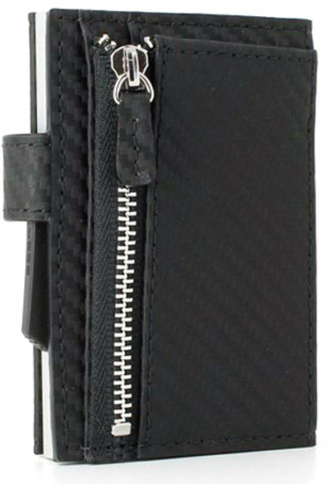 Ogon Designs Portfel RFID Cascade Zipper Snap Designs - carbon / silver CZS Silver Carbon
