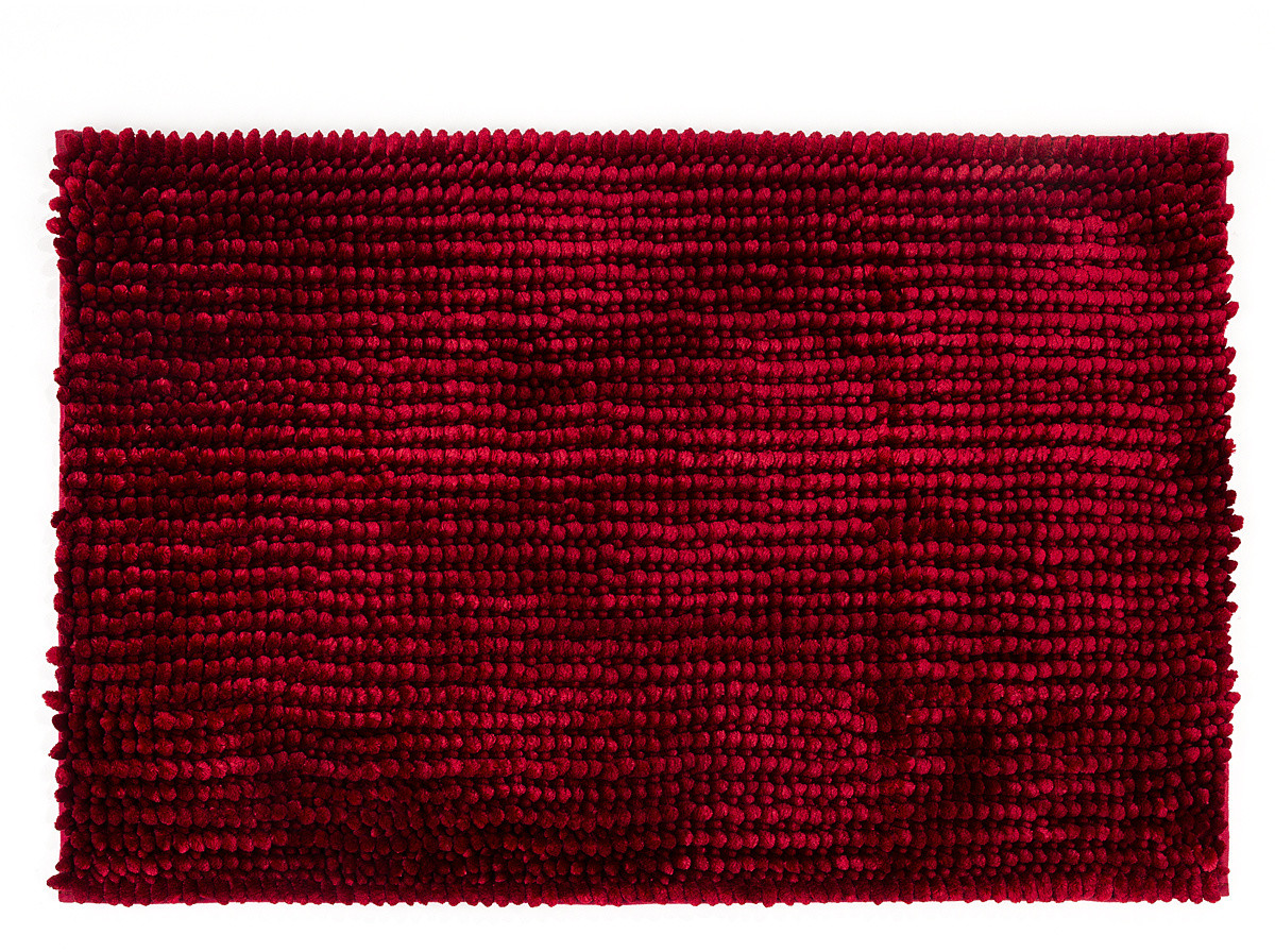 Mata łazienkowa Ella micro czerwona, 50 x 80 cm, 50 x 80 cm