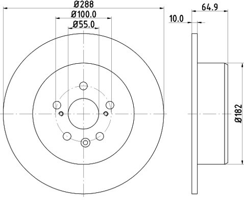 HELLA PAGID Tarcza hamulcowa PAGID 8DD355111-701