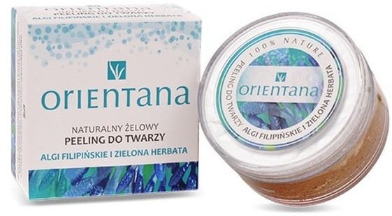 Orientana żelowy peeling do twarzy algi filipińskie i zielona herbata 50g