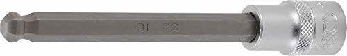 BGS wkładka bit, 10 MM, 6-kątna we wnętrzach z głowicą kulową, 12,5 (1/2), 4258  10