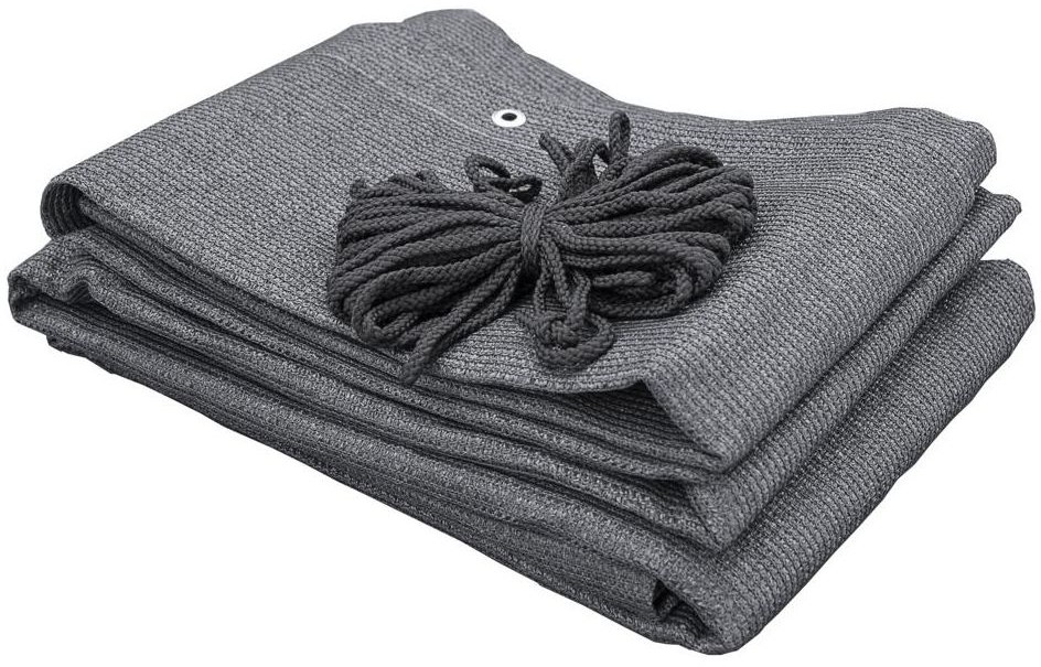 Lustan Mata osłonowa z tworzywa 5 m x 80 cm grafitowa 200 g/m2 DECO