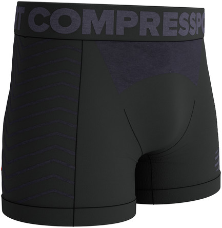 COMPRESSPORT COMPRESSPORT Majtki męskie SEAMLESS BOXER czarno-szare