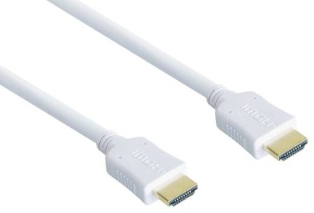 Good Connections High Speed   HDMI kabel z wtyczką Ethernet, pozłacane,  biały 4514-010W