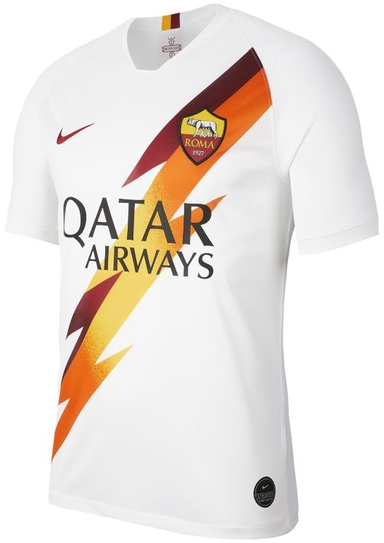 Nike Męska koszulka piłkarska A.S. Roma 2019/20 Stadium Away - Biel AJ5558-100