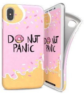 i-Paint Soft case iPhone X (Donut panika) DONUT - SFC - iPX