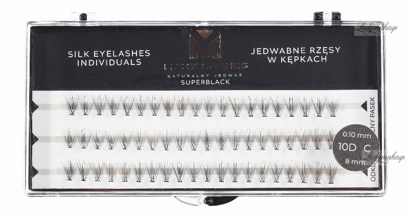 Many Beauty MANY BEAUTY - Many Lashes Silk Individuals Superblack 0.10mm 10D C - 8mm
