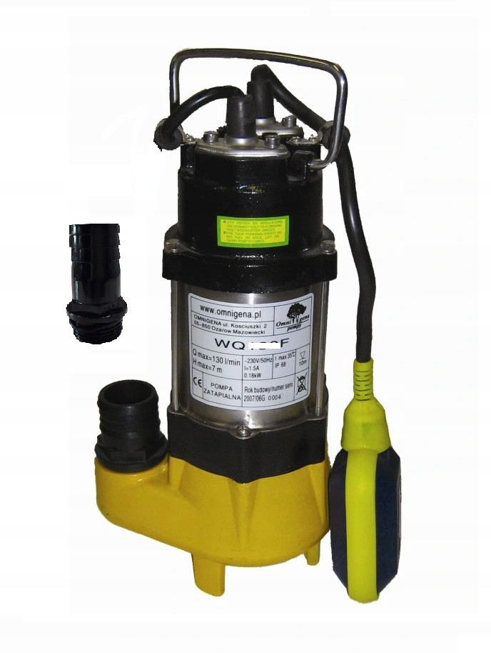 Omnigena Pompa Zatapialna Brudnej Wody Pływak Wq 250F 230V