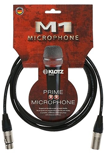 Klotz o wyglądzie pnia M1 Basic mikrofon kabel 7,5 meter XLR-XLR Neutrik-Stecker M1FM1N0750