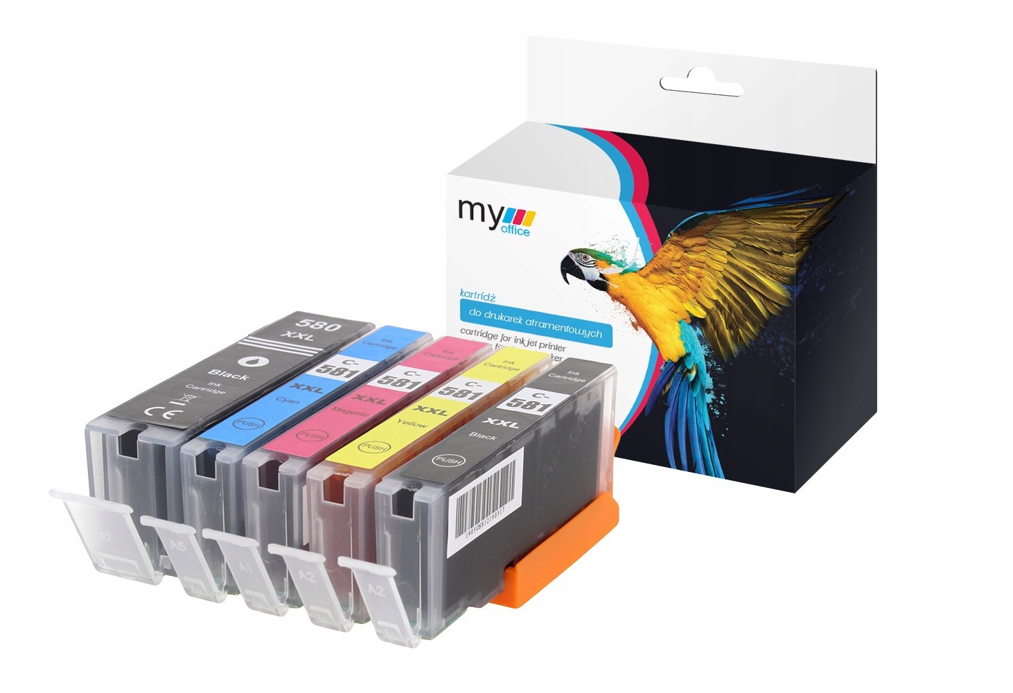 Tusze komplet PGI-580 Bk + CLI-581 Cmyk do Canon