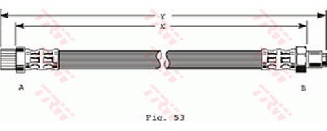 TRW Przewód hamulcowy elastyczny PHA266