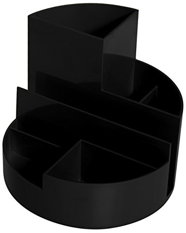 Maul organizer biurkowy, okrągły, 6 przegródek, wytrzymałe tworzywo ABS, czarny 4117690