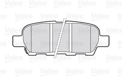 VALEO Zestaw klocków hamulcowych, hamulce tarczowe 301672