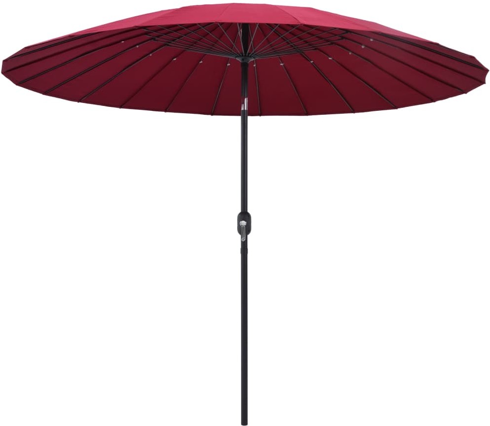 vidaXL Parasol ogrodowy na słupku aluminiowym, 270 cm, bordowy vidaXL