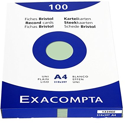 Exacompta obwoluty PCW, DIN A4, kryształ górski, zielony DIN A4 13346E