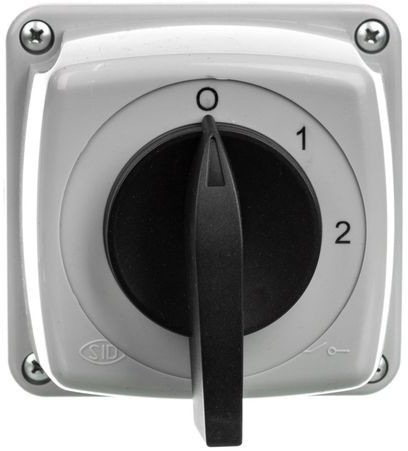 Elektromet Spółdzielnia Inwalidów Łącznik krzywkowy 0-1-2 3P 25A zmiana liczby obrotów w obudowie IP65 ŁUK E25-33 952533