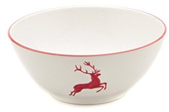 Gmundner Keramik Gmundner ceramika manufaktura 0318suse23 rubinroter jeleń, miska średnica 23 cm 0318SUSE23