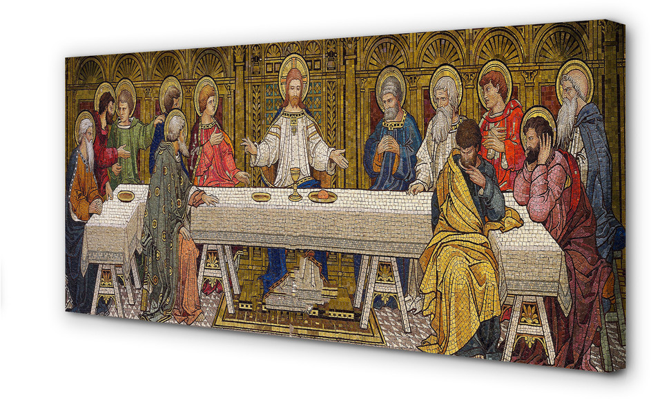 PL Tulup Obrazy na płótnie Sztuka ostatnia wieczerza 125x50cm