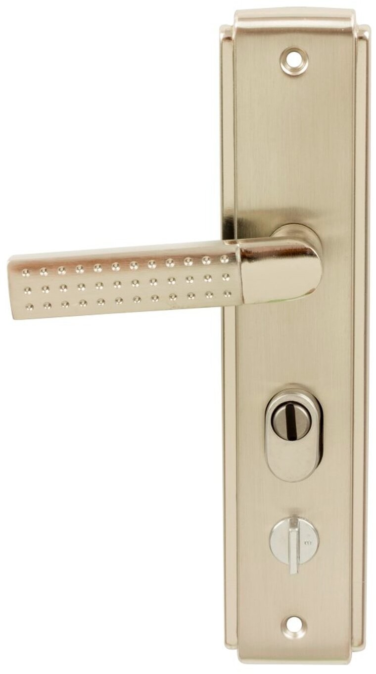 Domino Klamka Asia lewa szyld-wkładka nikiel 68 mm