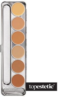 Kryolan Dermacolor Camouflage Creme Paleta 6 kol. kamuflaży (kolor H) 20 g