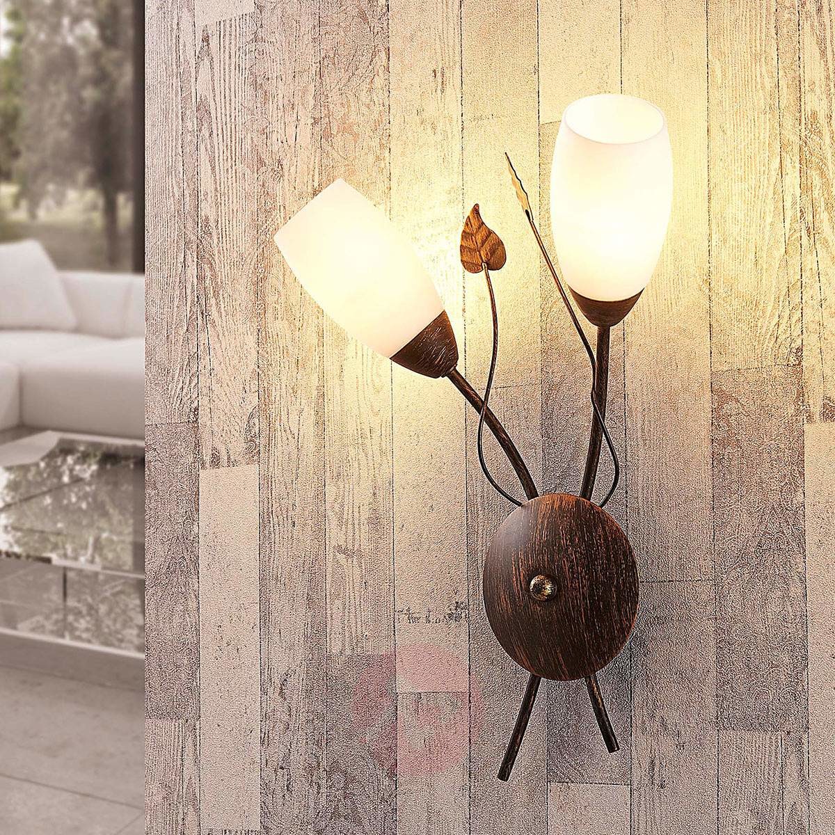 Lampenwelt com Elegancki kinkiet LED Stefania, easydim