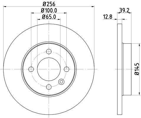 HELLA PAGID Tarcza hamulcowa PAGID 8DD355101-641