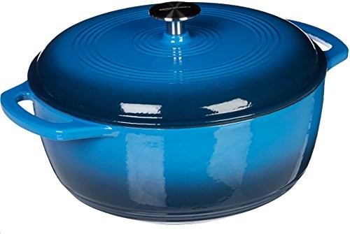 AmazonBasics enameled Cast Iron Casserole SX-6QTB