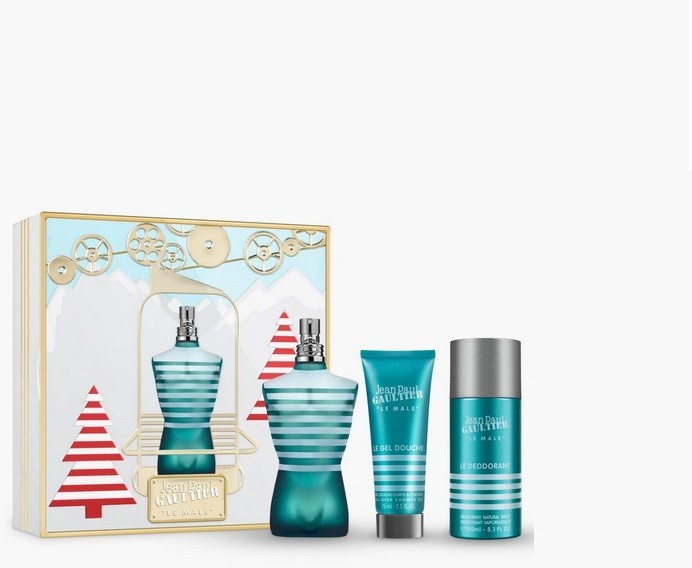 Jean Paul Gaultier Le Male dezodorant w sprayu 150ml + żel pod prysznic 100ml + woda toaletowa 125ml
