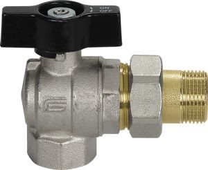 Effebi EFFEBI ASTER COLLETTORE SQUADRA Zawór kulowy kątowy ze śrubunkiem 1/2