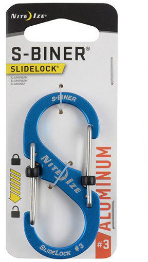 Nite Ize Karabińczyk S-Biner Slide Lock Alu 3 Blue (LSBA3-03-R6) LSBA3-03-R6