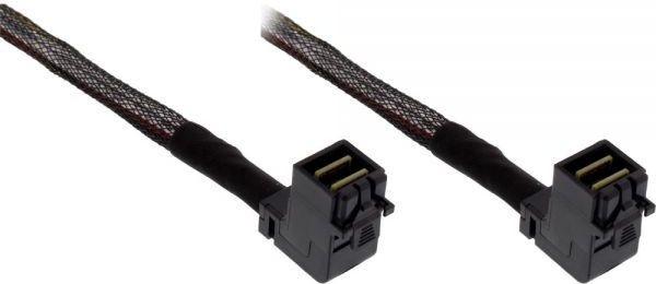 InLine Mini SAS HD Kabel SFF-8643 SFF-8643 kątowy z sideband 1m 27626B