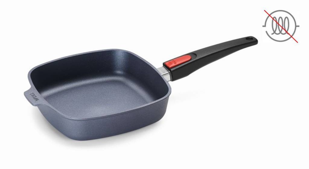 WOLL WOLL Tytanowa patelnia 22 x 22 cm z wyjmowanym uchwytem Diamond Lite WOL L