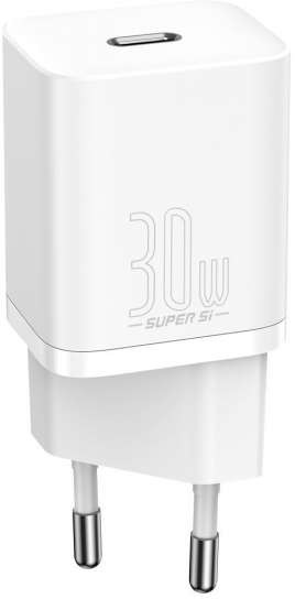 Baseus Ładowarka sieciowa baseus super si quick charger 1c 30w biała AMI-BAS20507