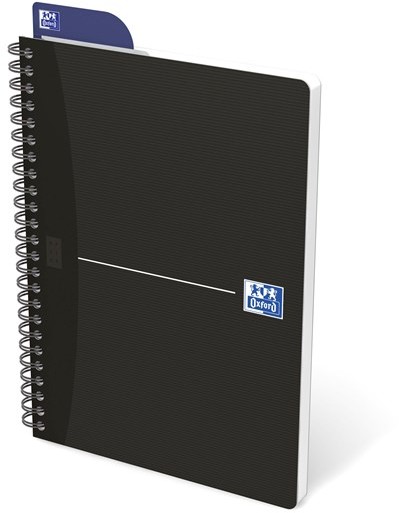 OXFORD Office Essentials A5 Soft Card Twin-wire Notebook Ruled 180 Pages Black SCRIBZEE Compatible 100103627